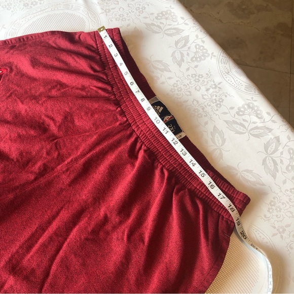 Adidas NBA Men’s Size 2XL Red Sweatpants Elastic Waist 2” + Length 3 Stripes - Picture 6 of 16